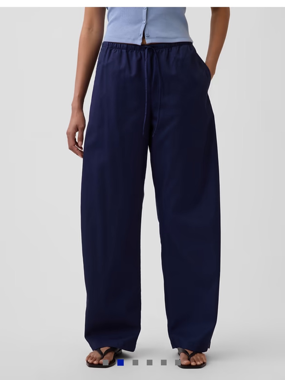 Gap Poplin Easy Barrel Pant - Picture 2 of 6